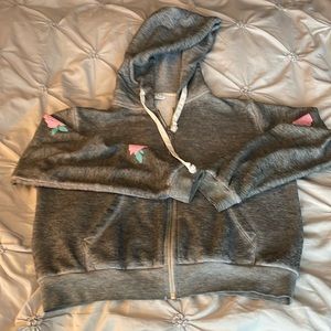 Medium grey full zip hoodie